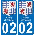02 Clacy-et-Thierret sticker plate registration city