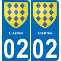 02 Clastres-aufkleber plakette ez stadt