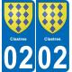 02 Clastres sticker plate registration city