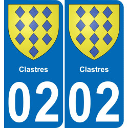 02 Clastres-aufkleber plakette ez stadt