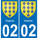 02 Clastres-aufkleber plakette ez stadt