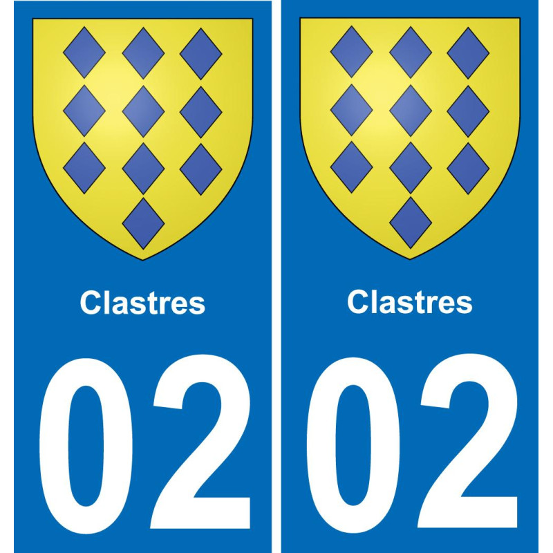 02 Clastres adesivo piastra di registrazione city