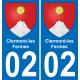02 Clermont-les-Fermes adesivo piastra di registrazione city