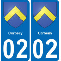 02 Corbeny-aufkleber plakette ez stadt