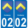 02 Corbeny-aufkleber plakette ez stadt