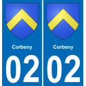 02 Corbeny-aufkleber plakette ez stadt