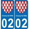 64 Pau autocollant sticker plaque immatriculation auto ville