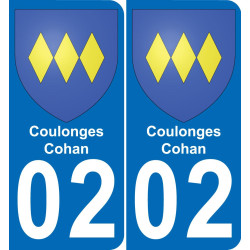 02 Coulonges-Cohan-aufkleber plakette ez stadt