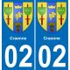 02 Craonne sticker plate registration city