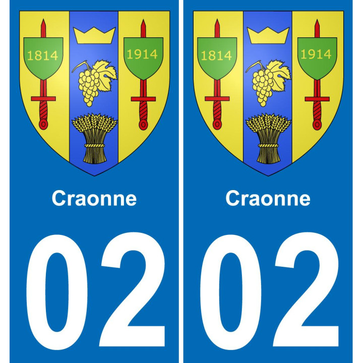 02 Craonne-aufkleber plakette ez stadt