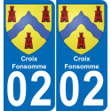 64 Pau autocollant sticker plaque immatriculation auto ville