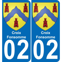 02 Croix-Fonsomme-aufkleber plakette ez stadt