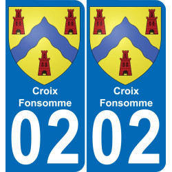 02 Croix-Fonsomme-aufkleber plakette ez stadt