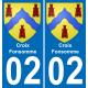 02 Croix-Fonsomme adesivo piastra di registrazione city