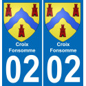 02 Croix-Fonsomme sticker plate registration city