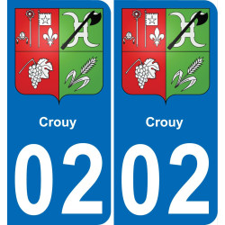 02 Crouy-aufkleber plakette ez stadt