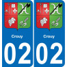 02 Crouy adesivo piastra di registrazione city
