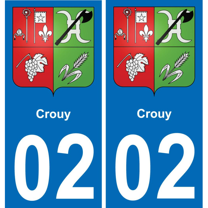 02 Crouy-aufkleber plakette ez stadt
