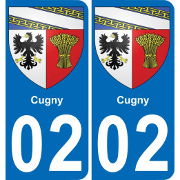 02 Cugny sticker plate registration city