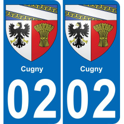 02 Cugny-aufkleber plakette ez stadt