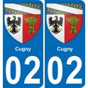 02 Cugny sticker plate registration city