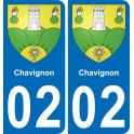 02 Chavignon sticker plate registration city