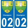64 Pau autocollant sticker plaque immatriculation auto ville