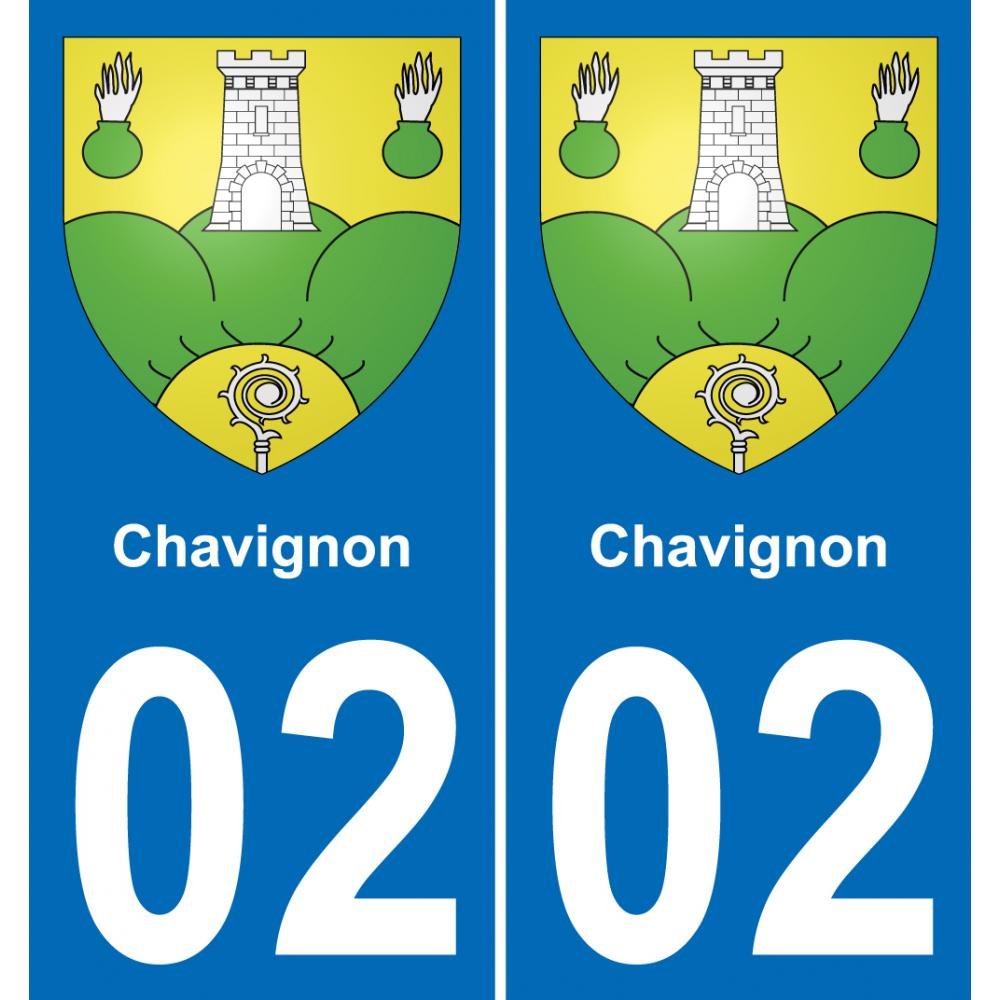 02 Chavignon-aufkleber plakette ez stadt