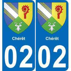 02 Chérêt-aufkleber plakette ez stadt