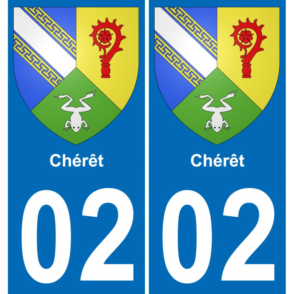 02 Chérêt-aufkleber plakette ez stadt