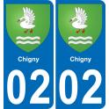 02 Chigny sticker plate registration city