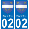 02 Dizy-le-Gros-aufkleber plakette ez stadt