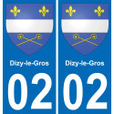 02 Dizy-le-Gros-aufkleber plakette ez stadt