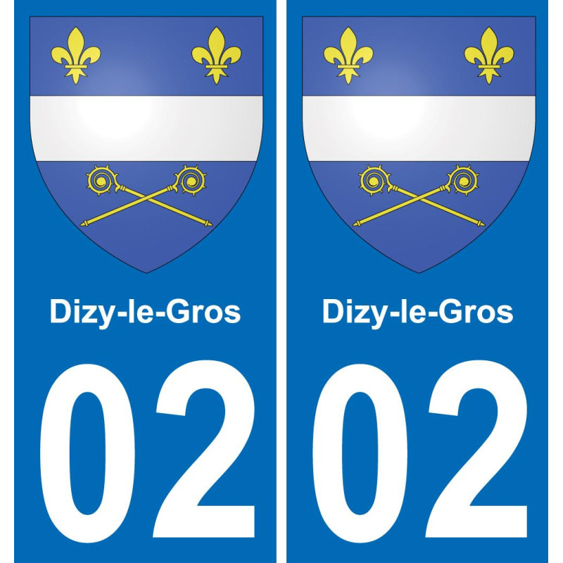 02 Dizy-le-Gros-aufkleber plakette ez stadt
