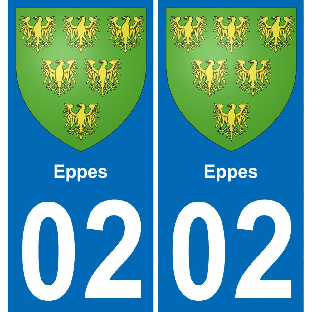 02 Eppes sticker plate registration city