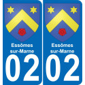 02 Essômes-sur-Marne-aufkleber plakette ez stadt