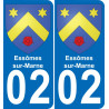 02 Essômes-sur-Marne-aufkleber plakette ez stadt