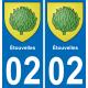 02 Étouvelles sticker plate registration city