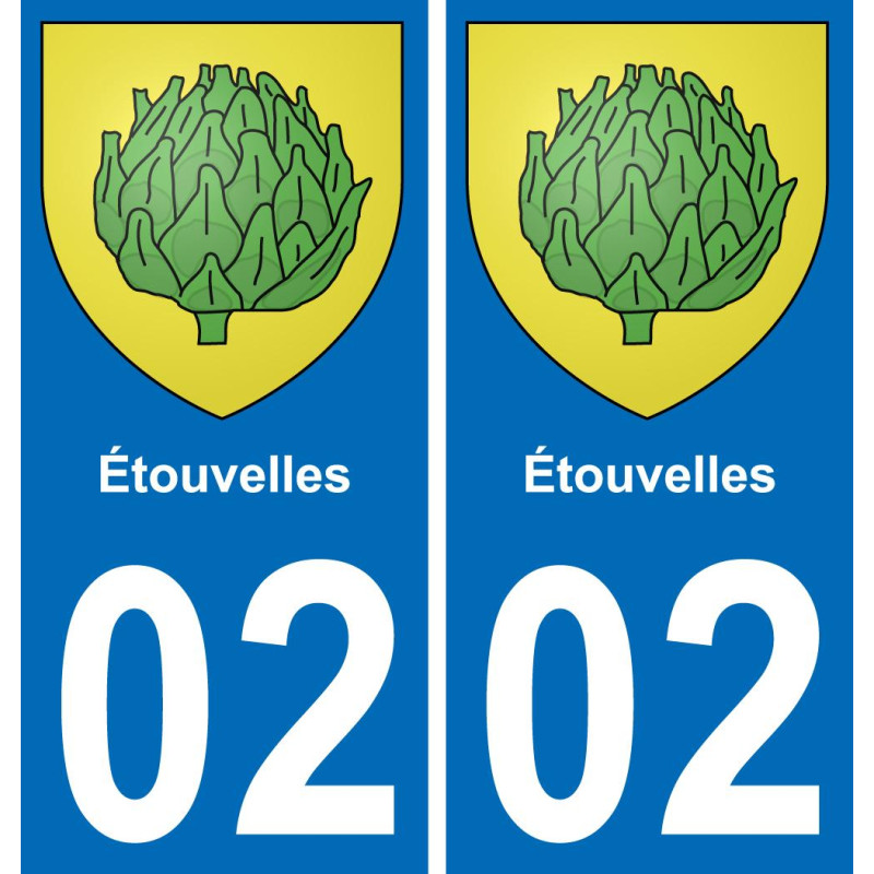 02 Étouvelles-aufkleber plakette ez stadt