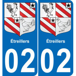 02 Étreillers-aufkleber plakette ez stadt