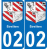 02 Étreillers-aufkleber plakette ez stadt