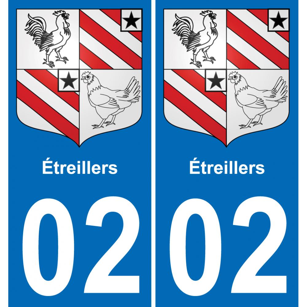 02 Étreillers-aufkleber plakette ez stadt