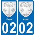 64 Pau autocollant sticker plaque immatriculation auto ville