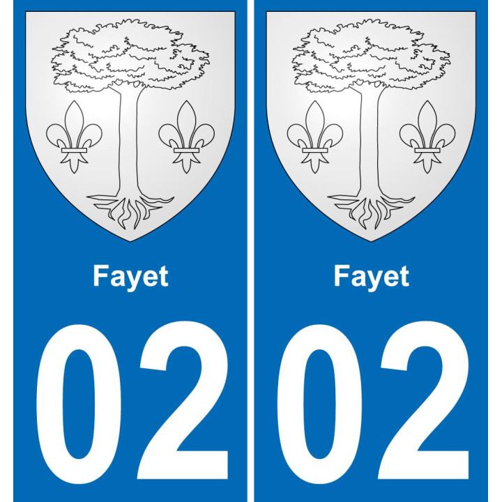02 Fayet-aufkleber plakette ez stadt