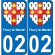 02 Flavy-le-Martel sticker plate registration city