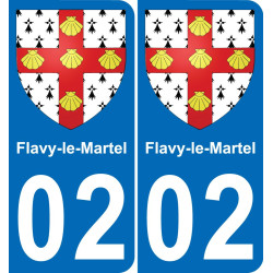 02 Flavy-le-Martel-aufkleber plakette ez stadt