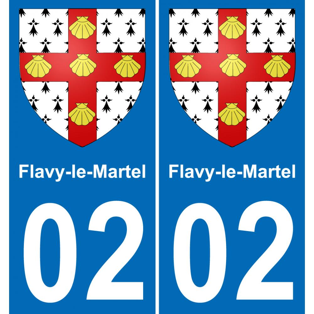 02 Flavy-le-Martel adesivo piastra di registrazione city