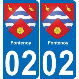 02 Fontenoy-aufkleber plakette ez stadt