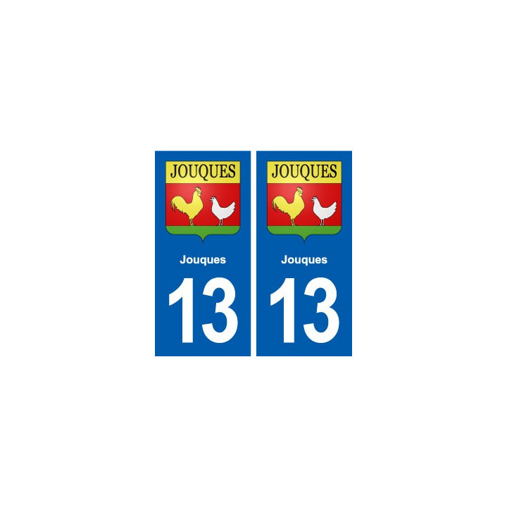 13 Jouques blason ville autocollant plaque sticker