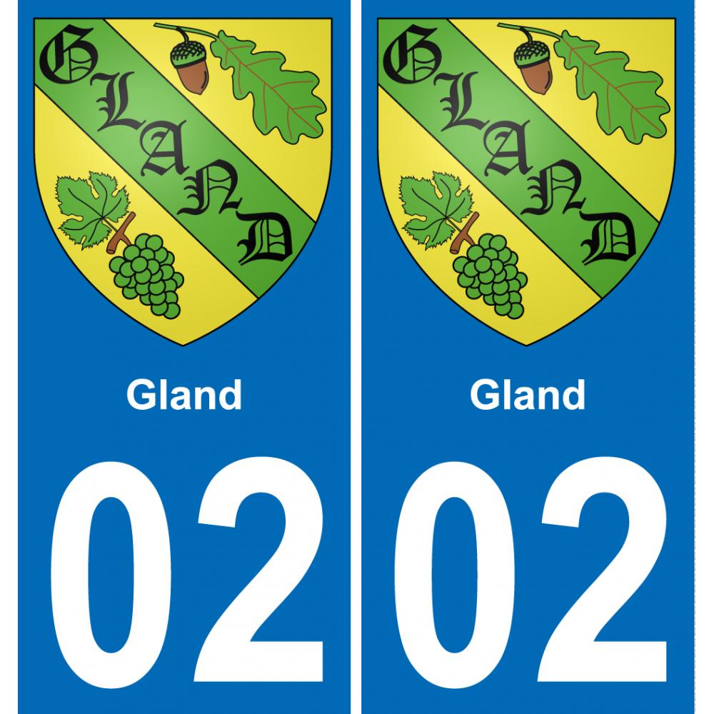 02 Gland-aufkleber plakette ez stadt